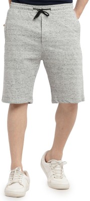 Status Quo Self Design Men Grey Casual Shorts