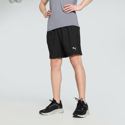 PUMA Solid Men Black Regular Shorts