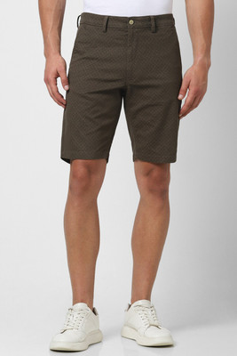 VAN HEUSEN Printed Men Brown Regular Shorts