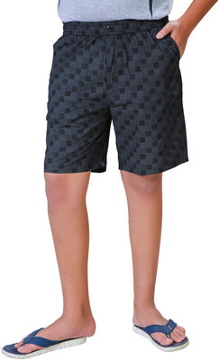 Chillax Printed Men Black, Grey Bermuda Shorts