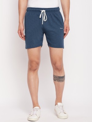 98 Degree North Solid Men Dark Blue Sports Shorts