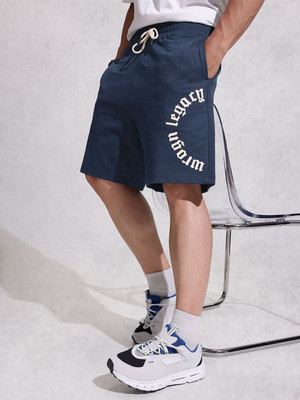 WROGN Printed Men Blue Regular Shorts