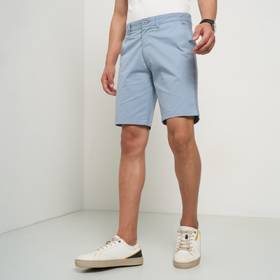 Peregrine by Pantaloons Solid Men Blue Basic Shorts