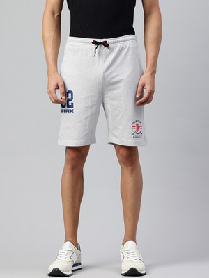 HRX by Hrithik Roshan Printed Men Grey Regular Shorts