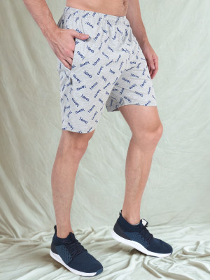 Zeffit Printed Men Grey Bermuda Shorts
