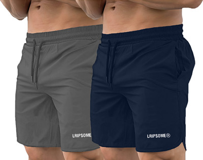 Lripsome Printed Men Grey, Dark Blue Boxer Shorts