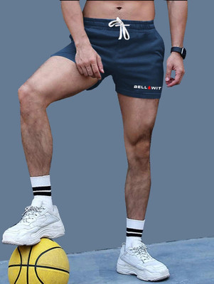 Bellwit Solid Men Blue Running Shorts