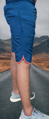 CMX Solid Men Blue Basic Shorts