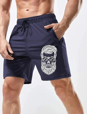 Newapparels Solid Men Blue Casual Shorts