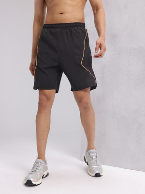 HRX by Hrithik Roshan Printed Men Black Sports Shorts