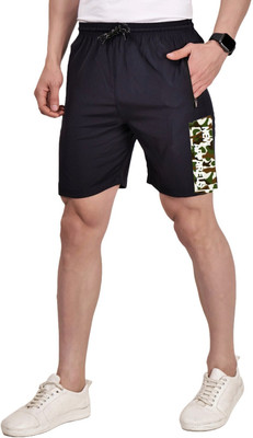 Newapparels Solid Men Dark Blue Regular Shorts
