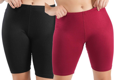 Shapyfit Solid Women Multicolor Cycling Shorts