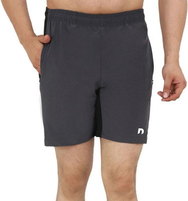 never lose Printed Men Grey Gym Shorts