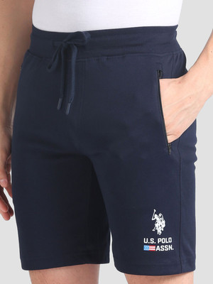 U.S. POLO ASSN. Printed Men Blue Sports Shorts