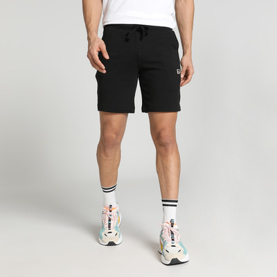 PUMA Solid Men Black Basic Shorts