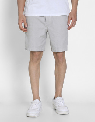 American Eagle Solid Men Grey Casual Shorts
