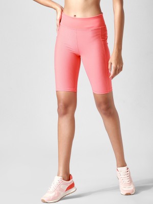 ONLY Solid Women Pink Sports Shorts