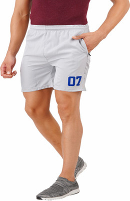 jocker Self Design Men Grey Regular Shorts
