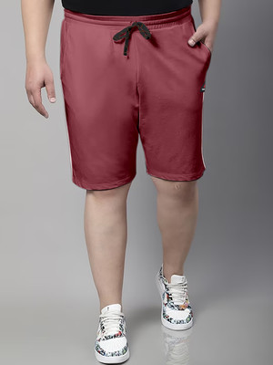 ARDEUR Self Design Men Maroon Regular Shorts