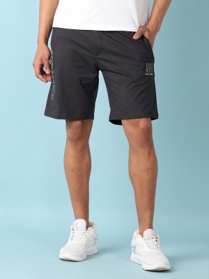 V-MART Solid Men Grey Regular Shorts