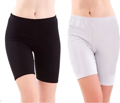 Shri Hari Enterprises Solid Women Beige Regular Shorts