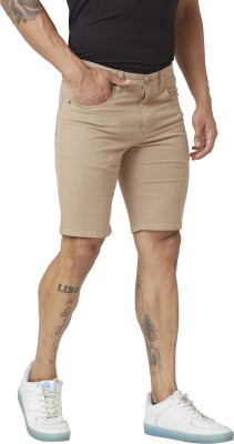 PARX Solid Men Brown Basic Shorts