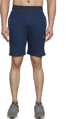 Tf Tex-fro Solid Men Dark Blue Regular Shorts