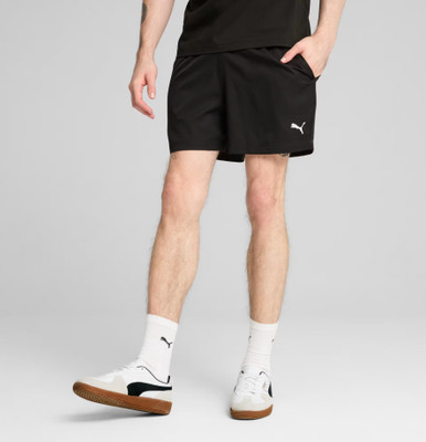 PUMA Solid Men Black Sports Shorts