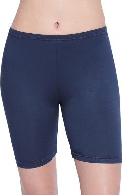 BodyCare Solid Women Dark Blue Cycling Shorts