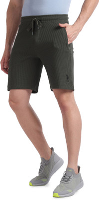 U.S. POLO ASSN. Self Design Men Green Basic Shorts