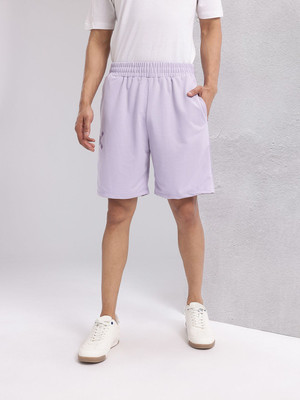 HRX by Hrithik Roshan Printed Men Purple Regular Shorts