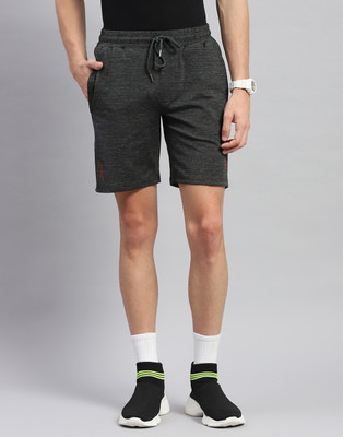 MONTE CARLO Solid Men Black Bermuda Shorts