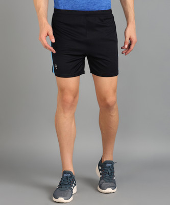 Lemona Color Block Men Dark Blue Sports Shorts