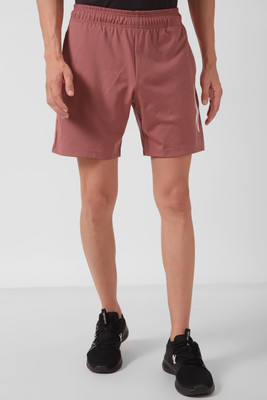 REEBOK Solid Men Red Regular Shorts