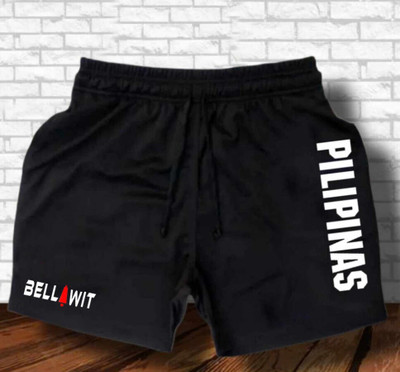 Bellwit Solid Men Black Casual Shorts