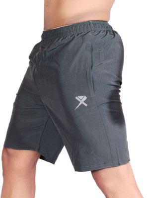 Renessa Solid Men Grey Running Shorts