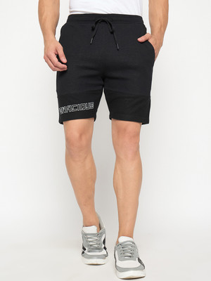DUKE Solid Men Black Regular Shorts