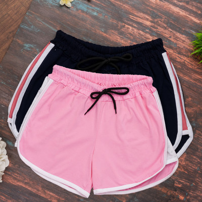 POWERmerc Self Design Women Multicolor Casual Shorts