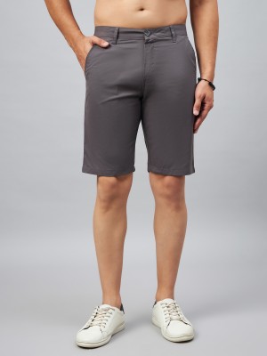 STUDIO NEXX Solid Men Grey Chino Shorts