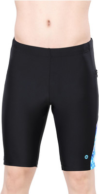 Lactra Solid Men Black Sports Shorts