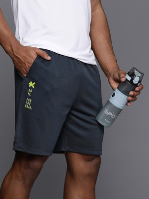 HRX by Hrithik Roshan Solid Men Black Sports Shorts