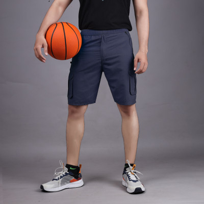 HARICREATION Solid Men Grey Cargo Shorts