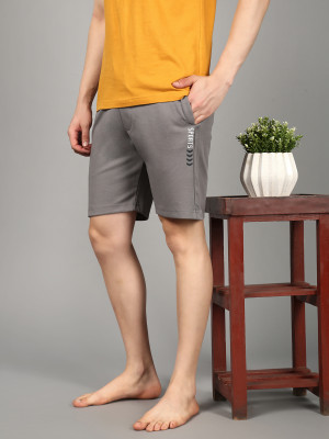 Roadster Solid Men Grey Regular Shorts