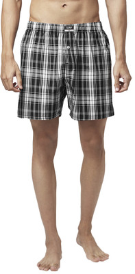 Ajile By Pantaloons Checkered Men Black Boxer Shorts