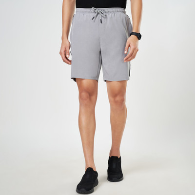 Ajile By Pantaloons Solid Men Grey Basic Shorts