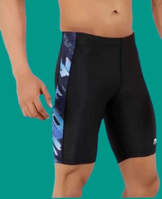 chamunda Solid Men Black Compression Shorts