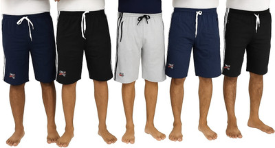 ITALY JAYLVIS CLUB Solid Men Multicolor Sports Shorts, Regular Shorts