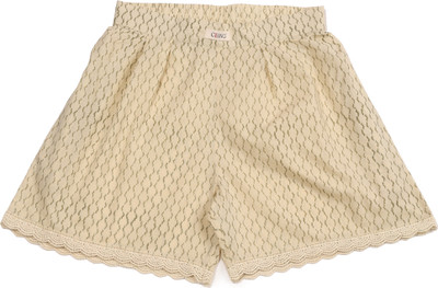 CLLING Floral Print Women Beige Boxer Shorts