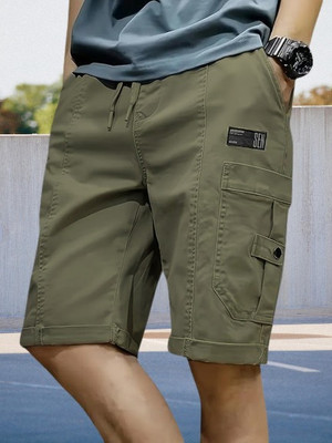 TYRELL Solid Men Green Cargo Shorts