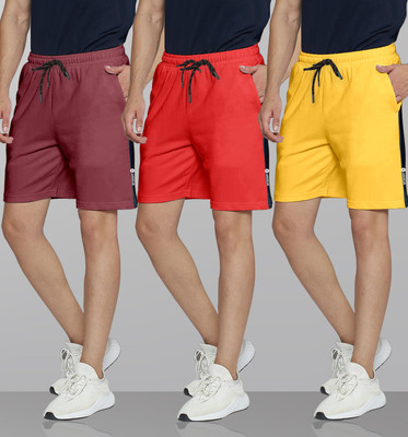 ARDEUR Self Design Men Multicolor Regular Shorts